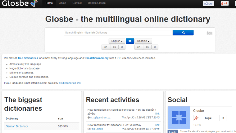 Glosbe_homepage