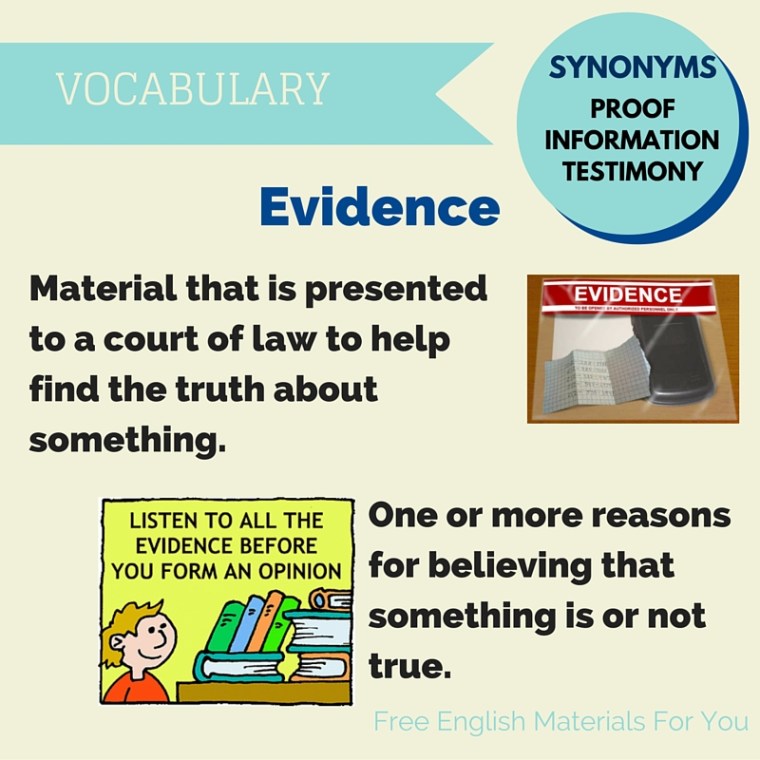 meaning of evidence- English vocabulary - Free English Materials For You - femfy (1).jpg