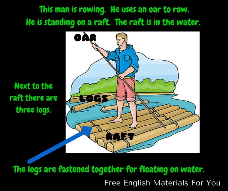 Visual Vocabulary - raft row logs fasten floating.jpg