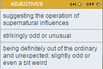 visual thesaurus weird