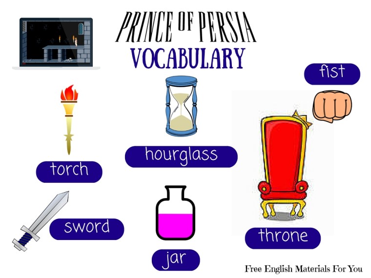 VOCABULARY LIST - episode 5 - English4Gamers - Free English Materials For You - Prince Of Persia (4)