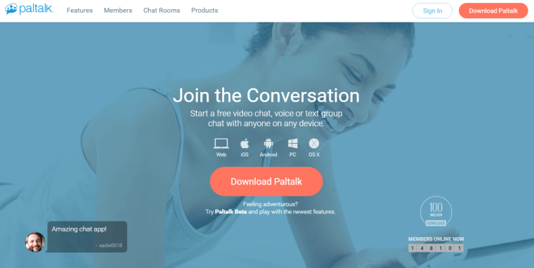 paltalk language exchange online speak English